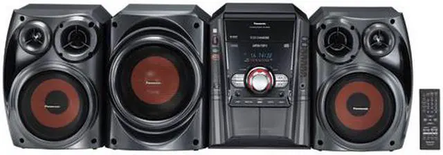 Main image of Panasonic CD/MP3/Radio 5-Disc Changer Mini Audio System SC-AK640K