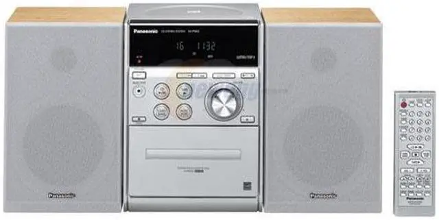 Panasonic CD/Cassette/MP3/Radio 5-Disc Changer Shelf System SC