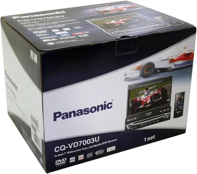 Alt view image 2 of 2 - Panasonic In-Dash 7" Widescreen Color LCD Monitor/DVD Receiver