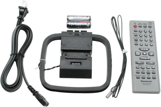 Alt view image 10 of 12 - Panasonic CD/Cassette/Radio 5-Disc Changer Mini Audio System SC-AK750