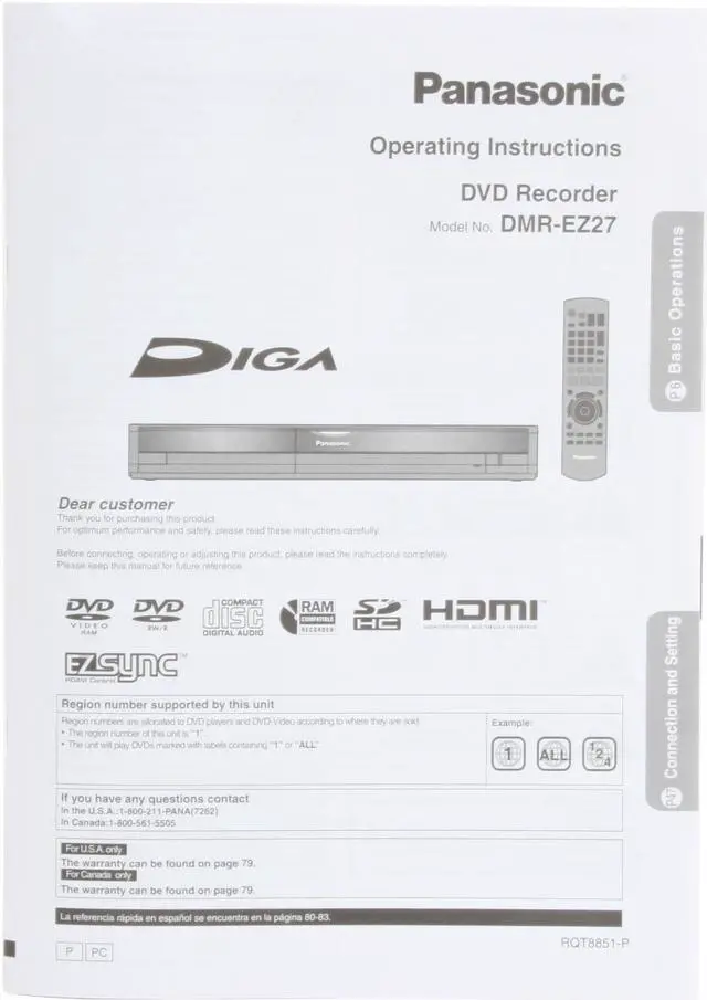 Alt view image 9 of 12 - Panasonic DVD Recorder DMR-EZ27K