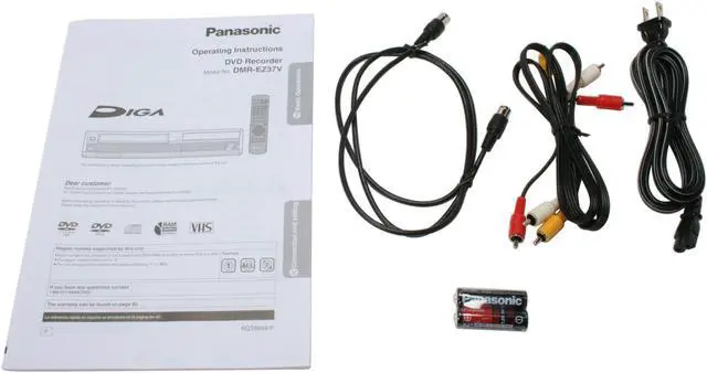 Alt view image 8 of 9 - Panasonic DVD Recorder & VCR Combo DMR-EZ37S