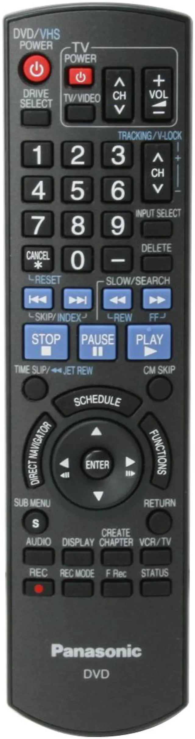Alt view image 9 of 9 - Panasonic DVD Recorder & VCR Combo DMR-EZ37S