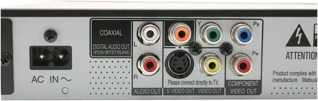 Alt view image 8 of 12 - Panasonic DVD Player DVD-S53K