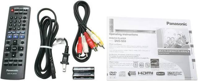 Alt view image 10 of 12 - Panasonic DVD Player DVD-S53K