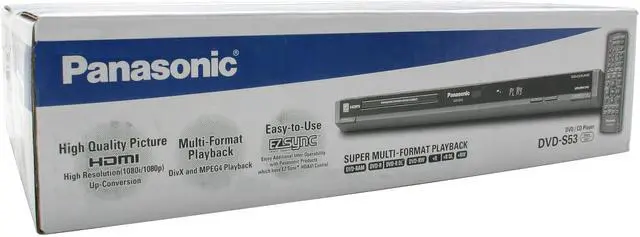 Alt view image 12 of 12 - Panasonic DVD Player DVD-S53K