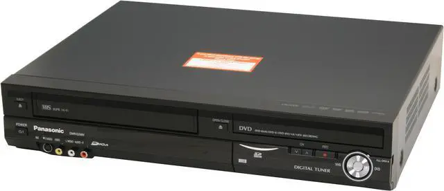 Alt view image 2 of 18 - Panasonic DVD Recorder & VCR Combo DMR-EZ48VK