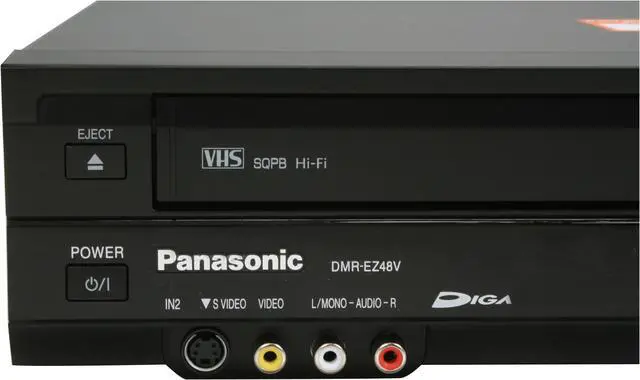 Alt view image 6 of 18 - Panasonic DVD Recorder & VCR Combo DMR-EZ48VK