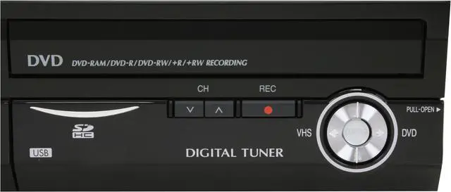 Alt view image 7 of 18 - Panasonic DVD Recorder & VCR Combo DMR-EZ48VK