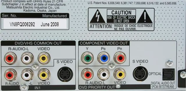 Alt view image 14 of 18 - Panasonic DVD Recorder & VCR Combo DMR-EZ48VK