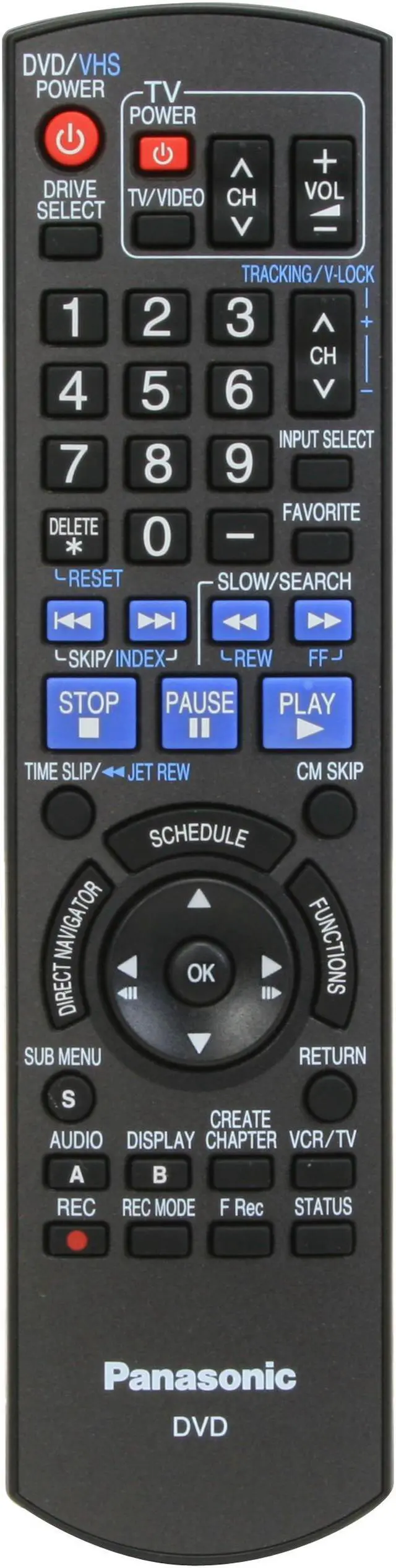 Alt view image 16 of 18 - Panasonic DVD Recorder & VCR Combo DMR-EZ48VK