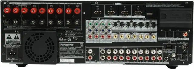 Alt view image 5 of 7 - Panasonic SA-BX500 7.1-Channel AV Control Receiver with High Quality Amplifier