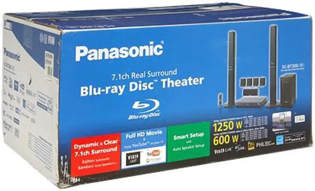 Alt view image 19 of 19 - Panasonic SC-BT300 7.1-Channel Blu-Ray Home Theater System