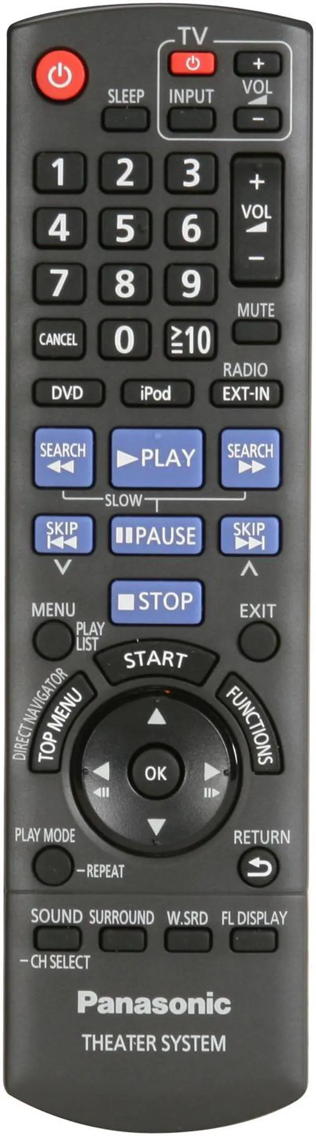 Alt view image 19 of 20 - Panasonic SC-PT480 DVD Home Theater Sound System