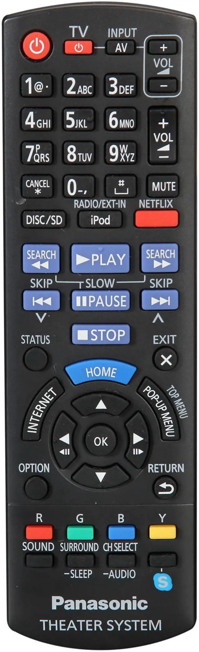 Alt view image 19 of 20 - Panasonic 5.1 Home Theater System with 3D Blu-ray Player, SC-BTT196