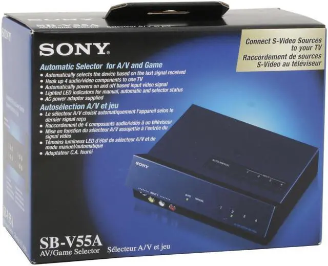 Alt view image 6 of 6 - Sony SB-V55A A/V & Game Switcher