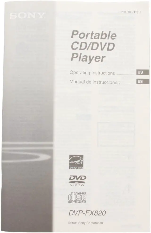 Alt view image 16 of 17 - SONY DVP-FX820/L 8" Portable DVD Players- Blue