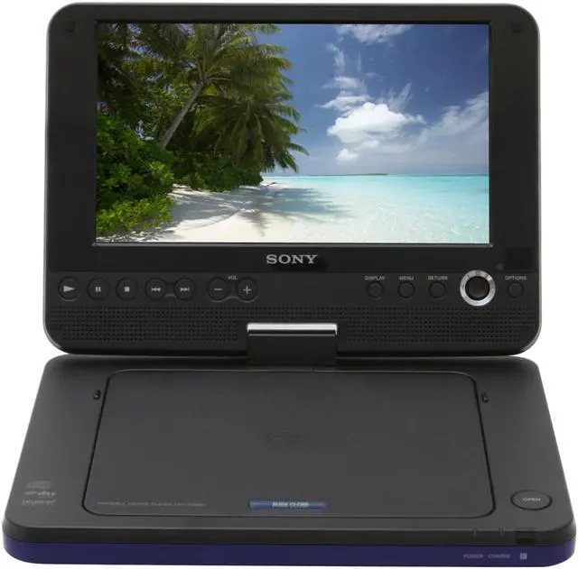 Alt view image 3 of 17 - SONY DVP-FX820/L 8" Portable DVD Players- Blue