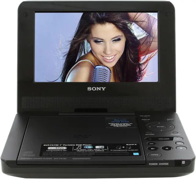 Alt view image 8 of 11 - SONY DVP-FX730 7" Portable DVD Player