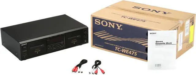 Alt view image 5 of 5 - SONY - Dual Cassette Player/Recorder (TC-WE475)
