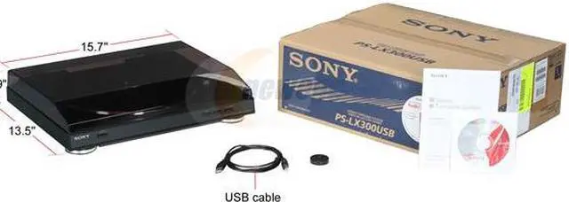 Alt view image 6 of 6 - SONY - USB Stereo Turntable (PS-LX300USB)