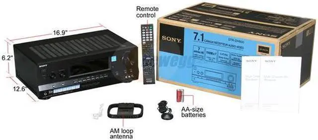 Alt view image 6 of 6 - SONY STR-DH800 7.1-Channel Home Theater A/V Receiver