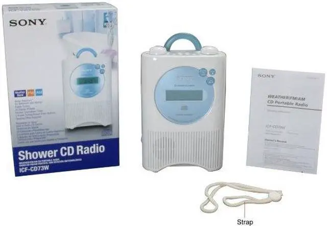 Alt view image 4 of 5 - SONY Weather Band Digital Shower Radio/CD Player ICF-CD73W