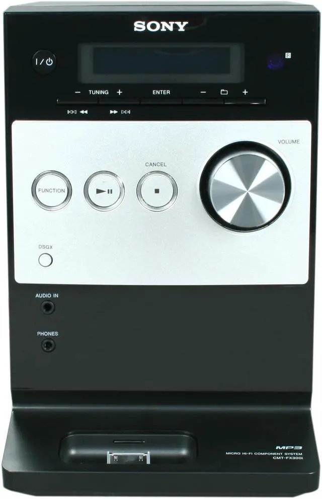 Alt view image 3 of 10 - SONY CD/MP3/Radio 1-Disc Changer Micro Hi-Fi System CMT-FX300i