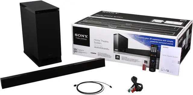 Alt view image 12 of 12 - Sony HT-CT150 Home Theater Sound Bar and Subwoofer System