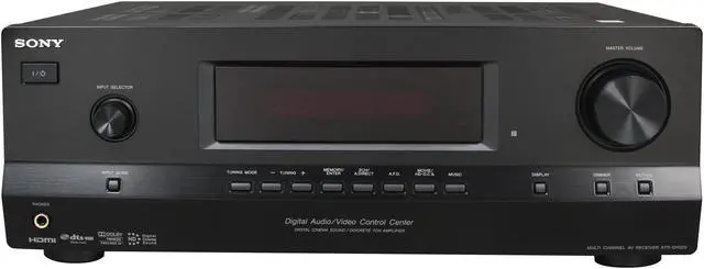Alt view image 2 of 6 - SONY STR-DH520 7.1-Channel, 3D pass-through 6 HD inputs 4 HDMI HD Cinema Sound A/V Receiver
