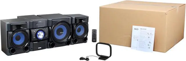 Alt view image 15 of 15 - SONY MHC-EC909iP Mini Hi-fi Music Shelf System 540 Watts, Single CD Player, AM/FM Radio, iPod Dock (works With IiPhone), Clock, Alarm And Sleeper Timer