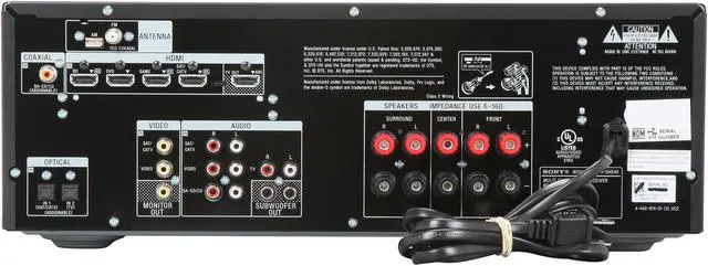 Alt view image 4 of 6 - SONY STRDH540 5.2-Channel 4K AV Receiver