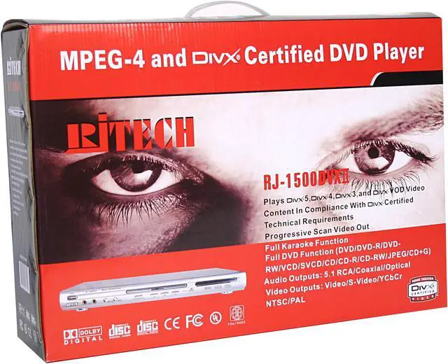 Alt view image 6 of 6 - RjTECH DVD Player RJ-1500DVXII