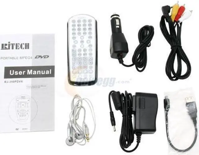 Alt view image 7 of 8 - RjTECH RJ-350PDVX Portable DVD Player w/ MPEG4 DivX Support