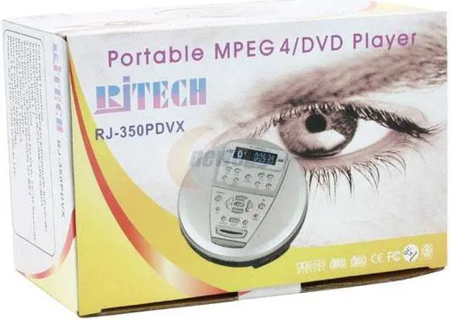 Alt view image 8 of 8 - RjTECH RJ-350PDVX Portable DVD Player w/ MPEG4 DivX Support