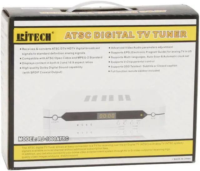 Alt view image 5 of 5 - RjTECH RJ-1000ATSC ATSC Digital TV Tuner