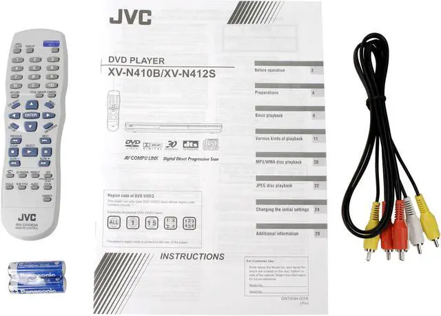 Alt view image 6 of 6 - JVC DVD Player XV-N410B