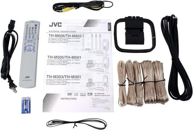 Alt view image 9 of 10 - JVC TH-M606 5.1CH 1000W Home Theater System w/ 5-DVD Changer