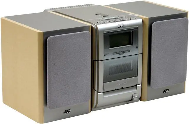 Alt view image 3 of 8 - JVC CD/Cassette/Radio 1-Disc Changer Shelf System FS-H30