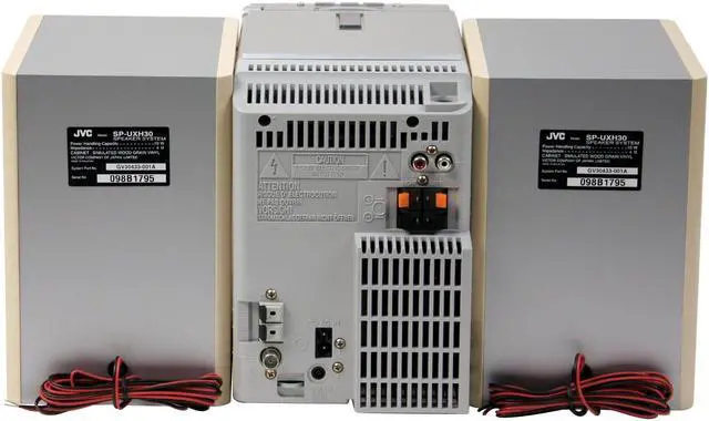 Alt view image 5 of 8 - JVC CD/Cassette/Radio 1-Disc Changer Shelf System FS-H30