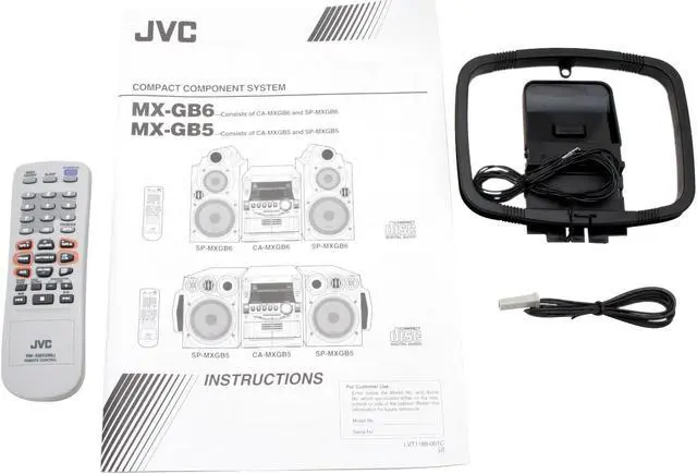 Alt view image 10 of 11 - JVC CD/Cassette/MP3/Radio 3-CD Carousel Changer Mini Audio System MX-GB6