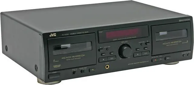 Main image of JVC TD-W254BK Black Double Mechanism Cassette Deck