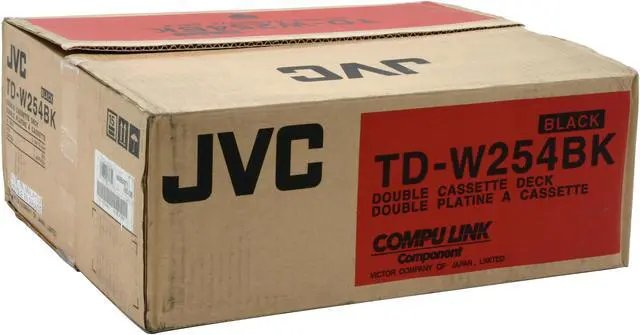 Alt view image 5 of 5 - JVC TD-W254BK Black Double Mechanism Cassette Deck