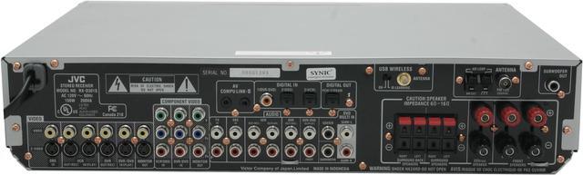 Alt view image 6 of 12 - JVC RX-D301S 7.1-Channel A/V Control Receiver