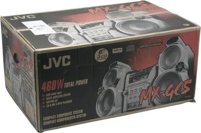 Alt view image 7 of 7 - JVC CD/MP3/Radio 3-Disc Changer Mini Audio System MX-GC5