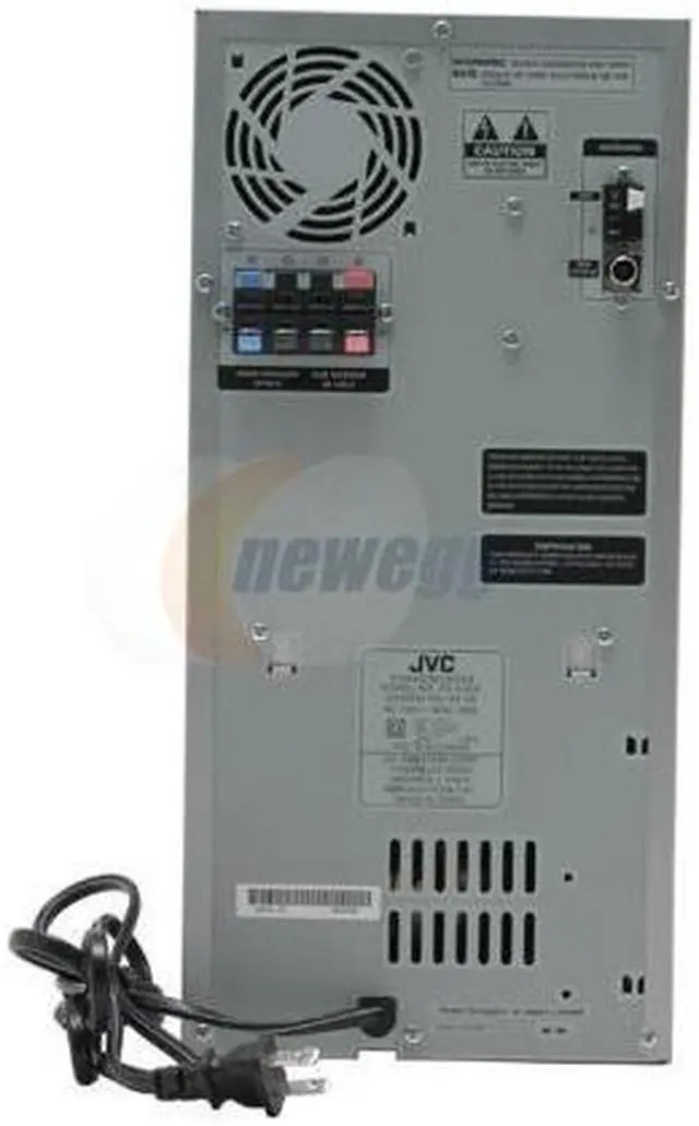 Alt view image 3 of 8 - JVC DVD/CD/Cassette/MP3 5-DVD Tray Changer Mini Video System HX-D7