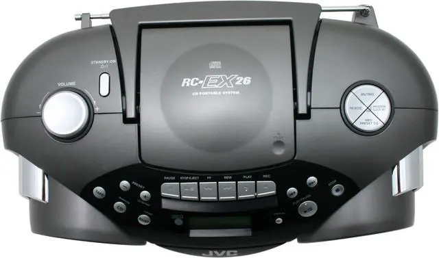 Alt view image 4 of 7 - JVC CD/AM/FM Digital Boombox RC-EX26