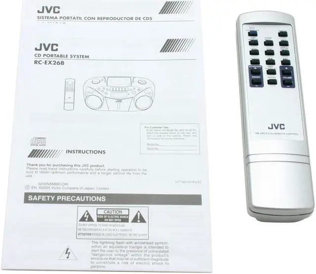 Alt view image 6 of 7 - JVC CD/AM/FM Digital Boombox RC-EX26