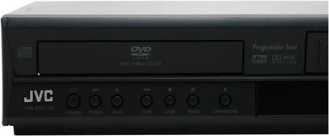 Alt view image 4 of 9 - JVC DVD Player & VCR Combo HRXVC18B