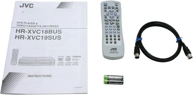 Alt view image 8 of 9 - JVC DVD Player & VCR Combo HRXVC18B